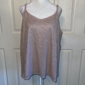 Torrid Light Pink Lace Overlay Cami